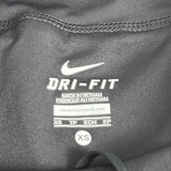 Nike Running Shorts Womens Lined Black White Drawstring Athleisure XS - Picture 3 of 10